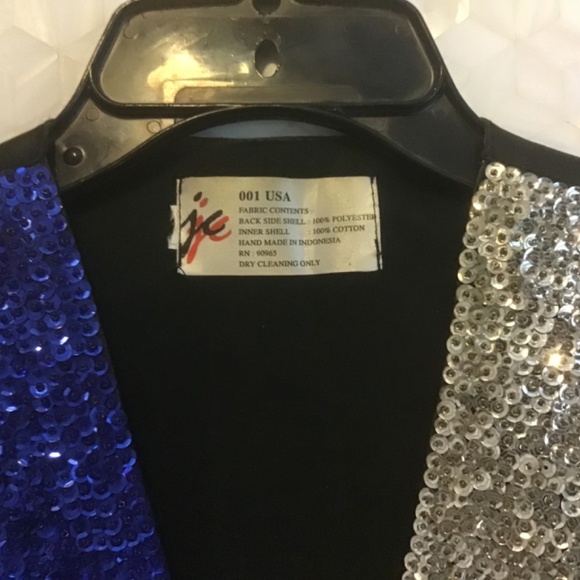 JC 001 USA SEQUIN BEST TEXAS FLAG WOMAN’S. SMALL SNAP FRONT TIE BACK - Picture 2 of 7